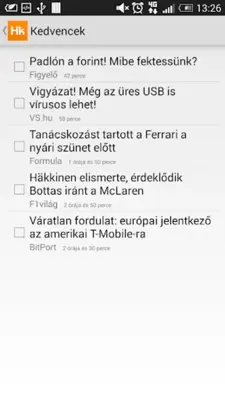 Hírkereső - friss hírek android App screenshot 4